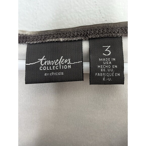 Chico's Traveler's Snow Leopard Mesh Tank Layering Blouse 3 XL (11) - Picture 5 of 11